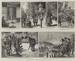 nyttårsdag i Tokyo, Japan